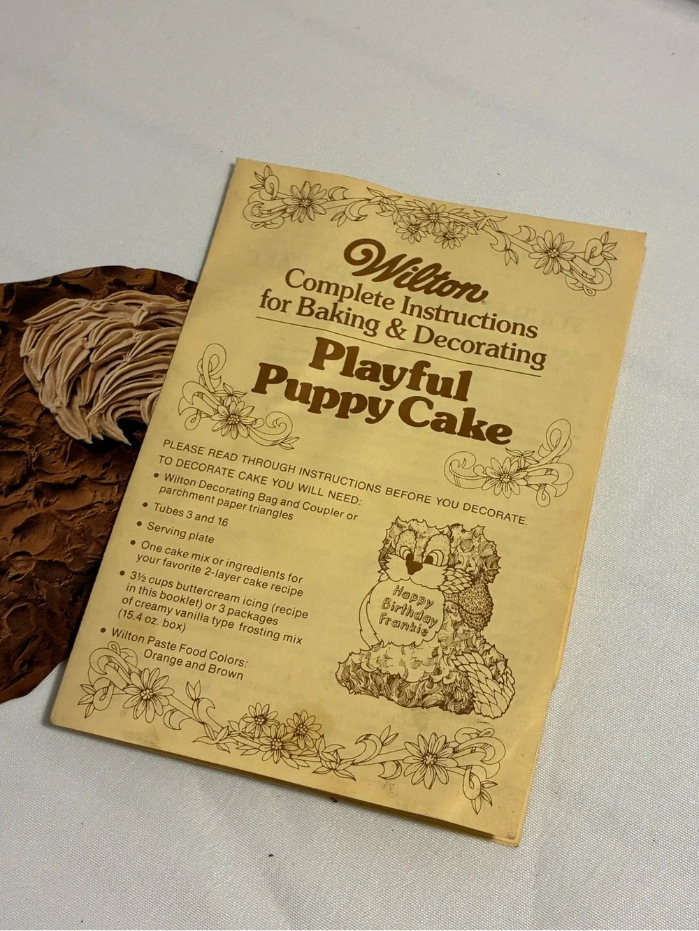 Wilton Playful Puppy Party Pan Cake Mold vintage